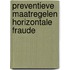 Preventieve maatregelen horizontale fraude