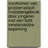 Voorkomen van problematisch middelengebruik door jongeren met een licht verstandelijke beperking