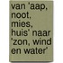 Van 'aap, noot, mies, huis' naar 'zon, wind en water'