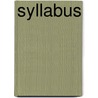 Syllabus door R. Kroes
