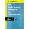 Het Nederlandse personen- en familierecht door E.A.A. Luijten
