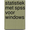 Statistiek met SPSS voor WIndows door M.P.M. De Goede