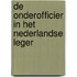 De onderofficier in het Nederlandse leger