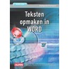 Teksten opmaken in Word
