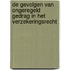 De gevolgen van ongeregeld gedrag in het verzekeringsrecht