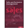 Sales performance management