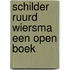 Schilder Ruurd Wiersma een open boek