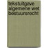 Tekstuitgave Algemene wet bestuursrecht