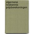 Algemene reiskennis prijsberekeningen