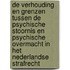De verhouding en grenzen tussen de psychische stoornis en psychische overmacht in het Nederlandse strafrecht