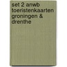 Set 2 ANWB toeristenkaarten Groningen & Drenthe door Onbekend