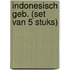 INDONESISCH GEB. (SET VAN 5 STUKS)