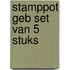 STAMPPOT GEB SET VAN 5 STUKS