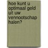 Hoe kunt U optimaal geld uit uw vennootschap halen?