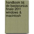 Handboek bij de basiscursus Finale 2011 Windows & Macintosh