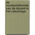 De voorbeeldfunctie van de docent in het vakcollege