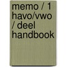 Memo / 1 havo/vwo / deel Handbook door B. Dijkstra