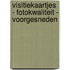 Visitiekaartjes - fotokwaliteit - voorgesneden
