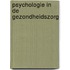 Psychologie in de gezondheidszorg