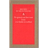 De sporen van het vuur door M. de Montaigne