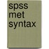 SPSS met Syntax