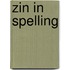 Zin in spelling