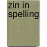 Zin in spelling by N. Buys