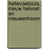 Hellevoetsluis, Nieuw Helvoet en Nieuwenhoorn