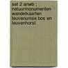 Set 2 ANWB ; Natuurmonumenten wandelkaarten Leuvenumse bos en Leuvenhorst