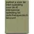 Pakket A voor de MBRT-opleiding voor de RTL Interservice opleiding tot radiotherapeutisch laborant