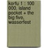 Korfu 1 : 100 000. Island Pocket + The Big Five, Wasserfest