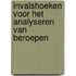 Invalshoeken voor het analyseren van beroepen