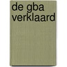 De GBA verklaard door Frielink