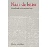 Naar de letter by M. Mathijsen