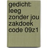 Gedicht: leeg zonder jou zakdoek code 09Z1 by Annie M.G. Schmidt
