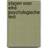 Slagen voor elke psychologische test