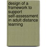Design of a framework to support self-assessment in adult distance learning door M. Menendez Blanco