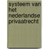 Systeem van het Nederlandse privaatrecht