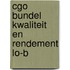 CGO bundel Kwaliteit en rendement LO-B