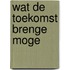 Wat de toekomst brenge moge