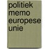 Politiek memo Europese Unie