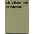 Straatnamen in Winsum