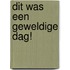 Dit was een geweldige dag!
