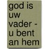 God is uw Vader - U bent an Hem