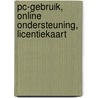 PC-gebruik, online ondersteuning, licentiekaart door A.H. Wesdorp