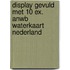 Display gevuld met 10 ex. ANWB Waterkaart Nederland
