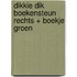 Dikkie Dik boekensteun rechts + boekje groen