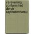 Verevening conform het derde aspiratieniveau