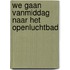 We gaan vanmiddag naar het Openluchtbad