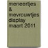 Meneertjes & Mevrouwtjes display maart 2011